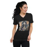 Fingers Paint With Sound Unisex Short Sleeve V-Neck T-Shirt - Beyond T-shirts